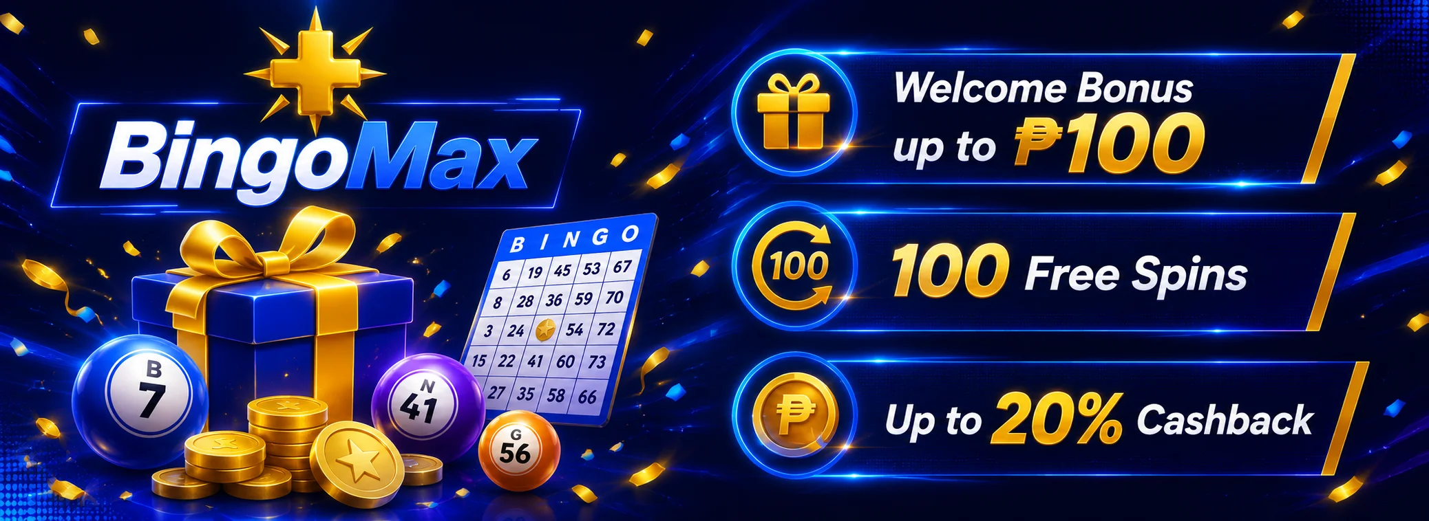 BingoMax — ₱100 + 100 free spins on your first deposit